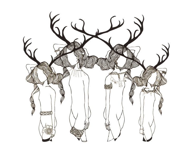fashion-illustration-cristian-grossi-absolute-zero-2-donne-cervo